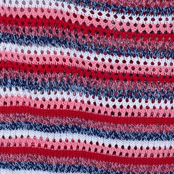 ZAKET & PLOVER The Neck Top Knit Sweater Stripe Size Medium - Picture 6 of 7